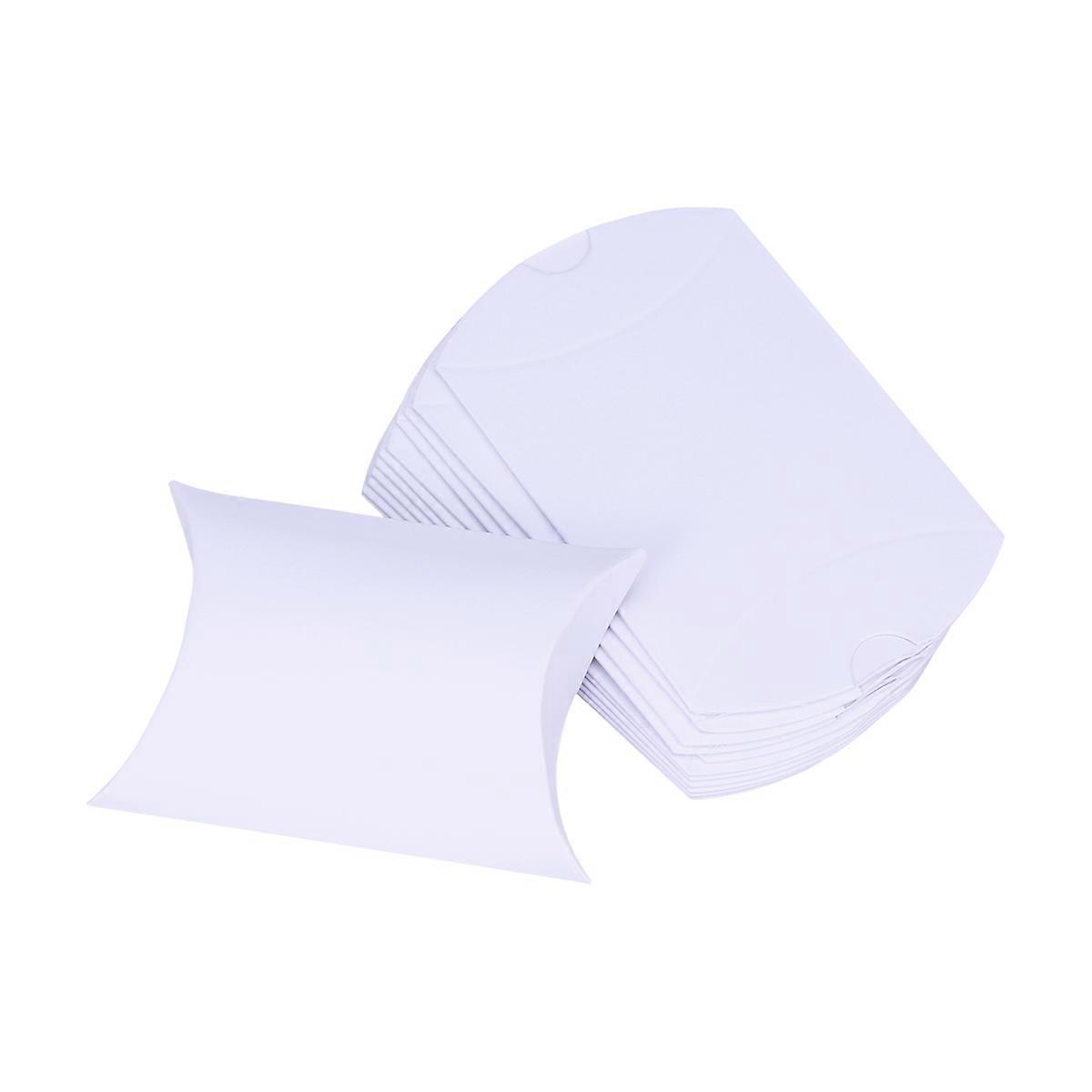 Wedding Candy Boxes Pillow Shaped for Wedding Use 12Pcs White Candy Boxes