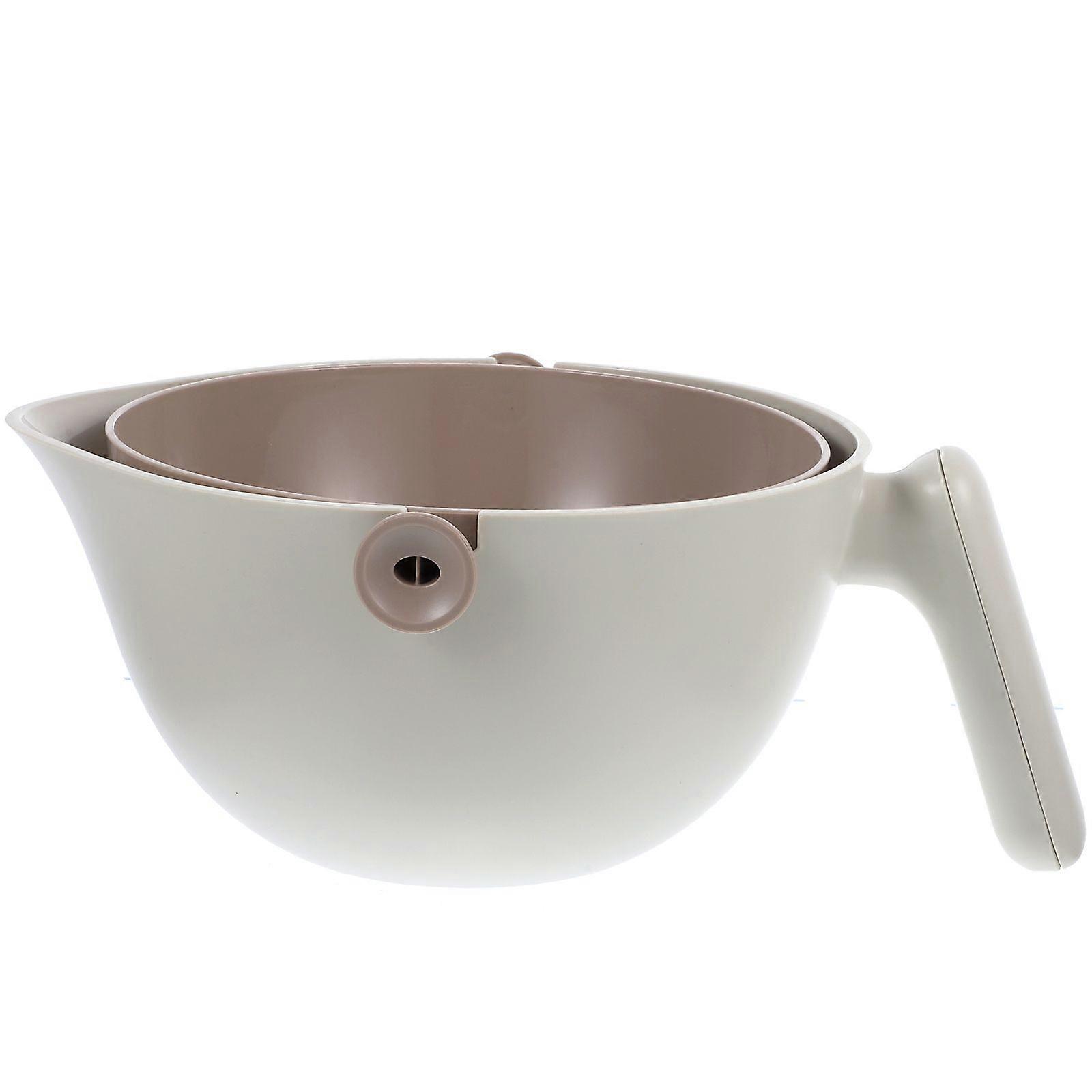 Vegetable Colander Strainer Vegetable Drain Rotatable Basket Strainer with Handle Washing Basket