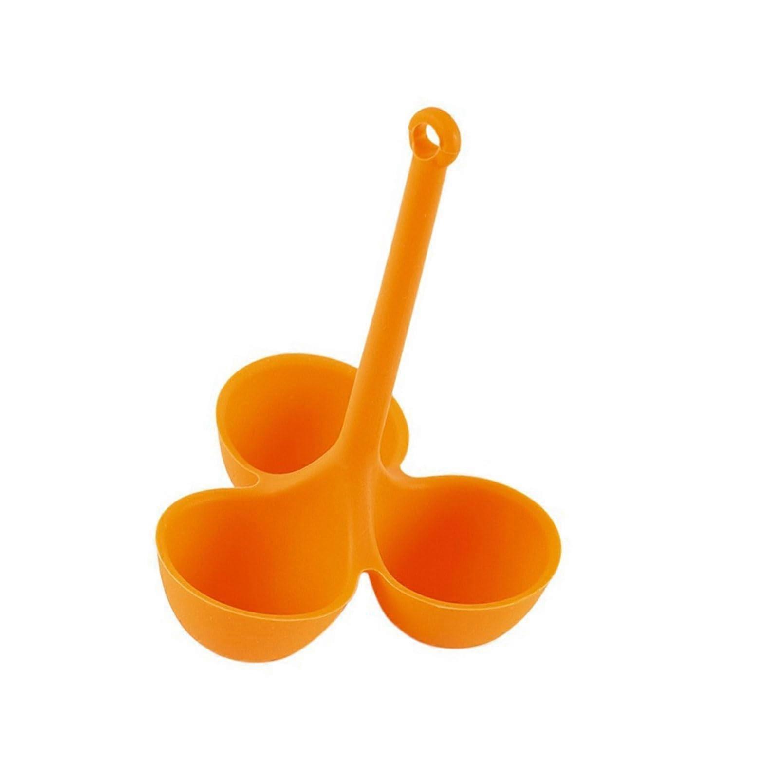 Egg Poacher Silicone Egg Cooker Nonstick with Handle for Microwave Steaming  Eggs