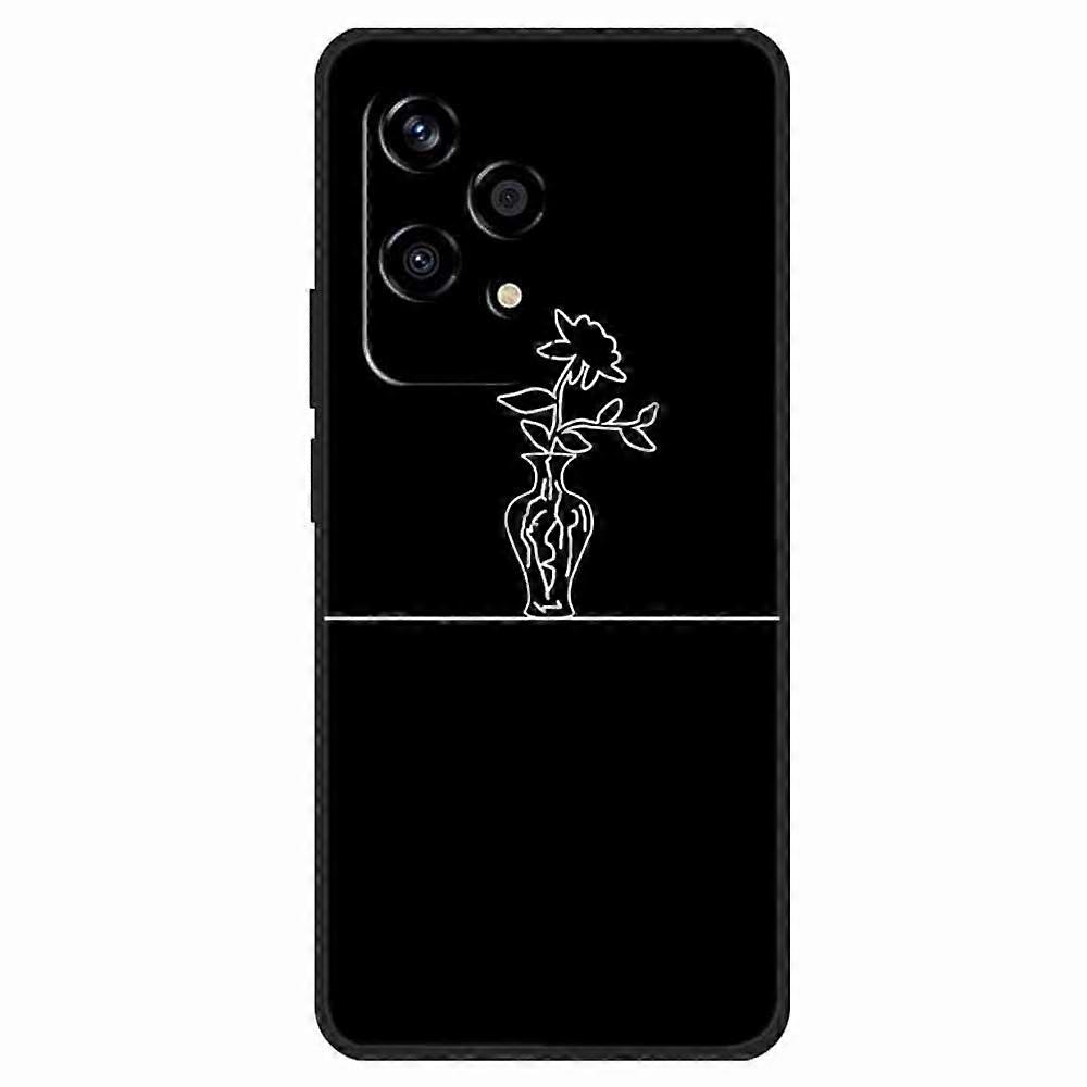 For Honor 200 Lite Shockproof Case Linear Pattern Printing TPU Phone Cover