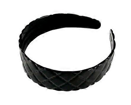 Black Quilted Headband for Women, Versatile Styling and Comfortable Secure Hold