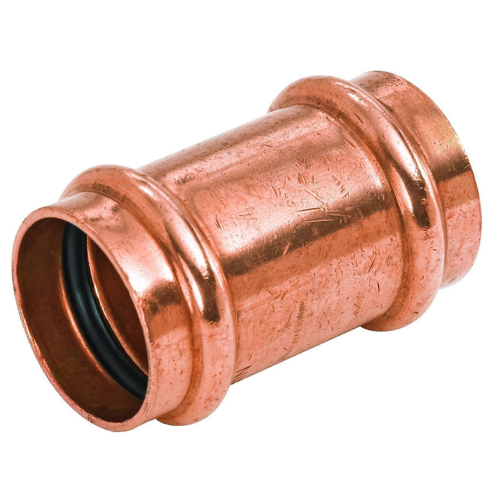 1 Inch Copper Press  Coupling No Stop  LeakProof Durable Fitting for Plumbing