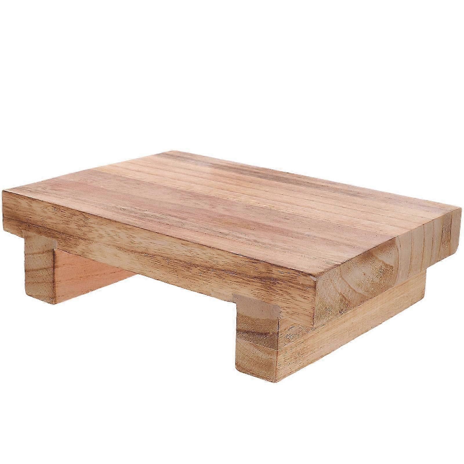 Foot Rest Small Wood Footstool for Comfortable Sitting 2Pcs Set