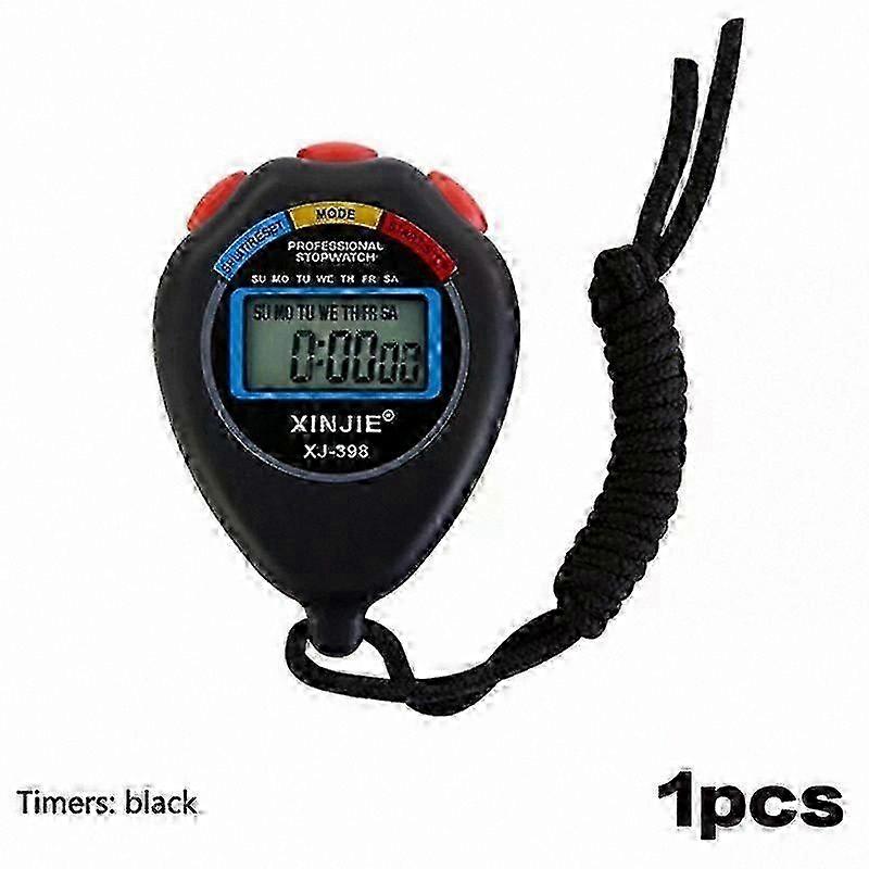 Waterproof Digital Stopwatch with LCD Display, Chronograph Function, and String Timer for Sports Activities