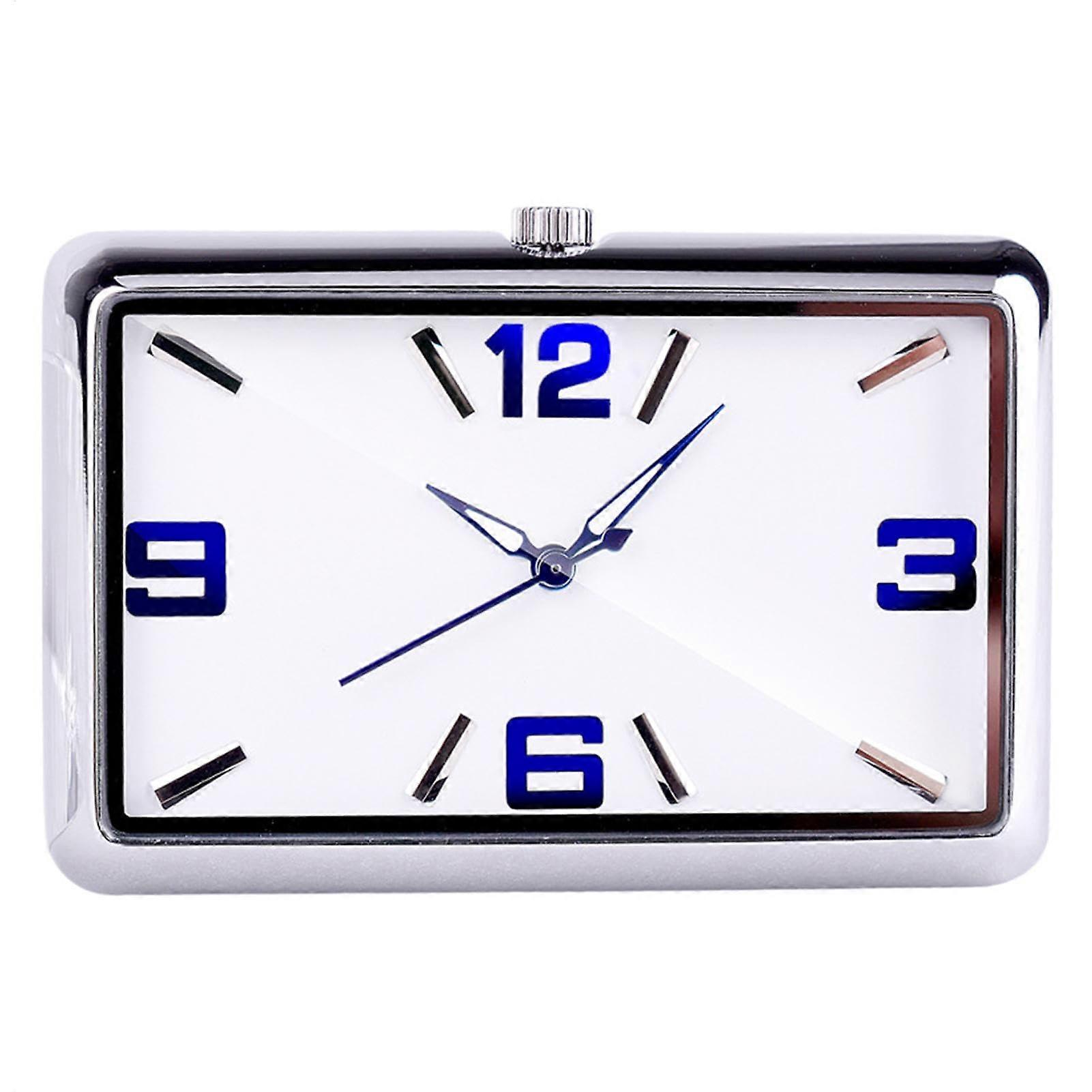 Stainless Steel Car Air Vent Clock with Clear Time Display, Shockproof Easy Install Dashboard Clock