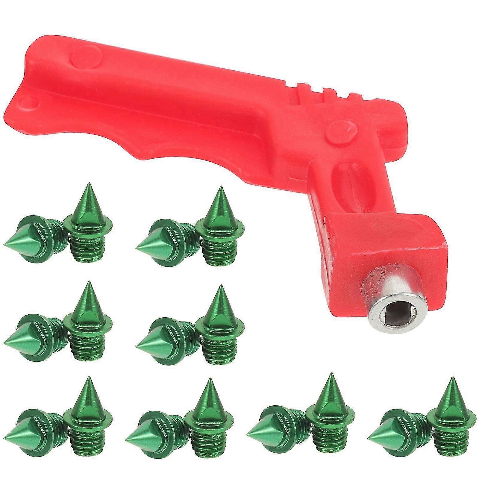 Green Track Shoe Spikes for Speed & Flexibility