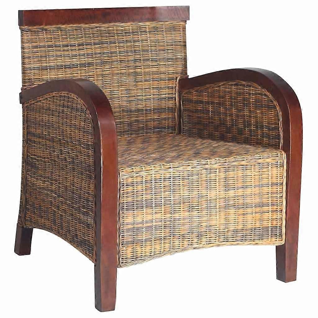 vidaXL Fauteuil handgeweven rattan