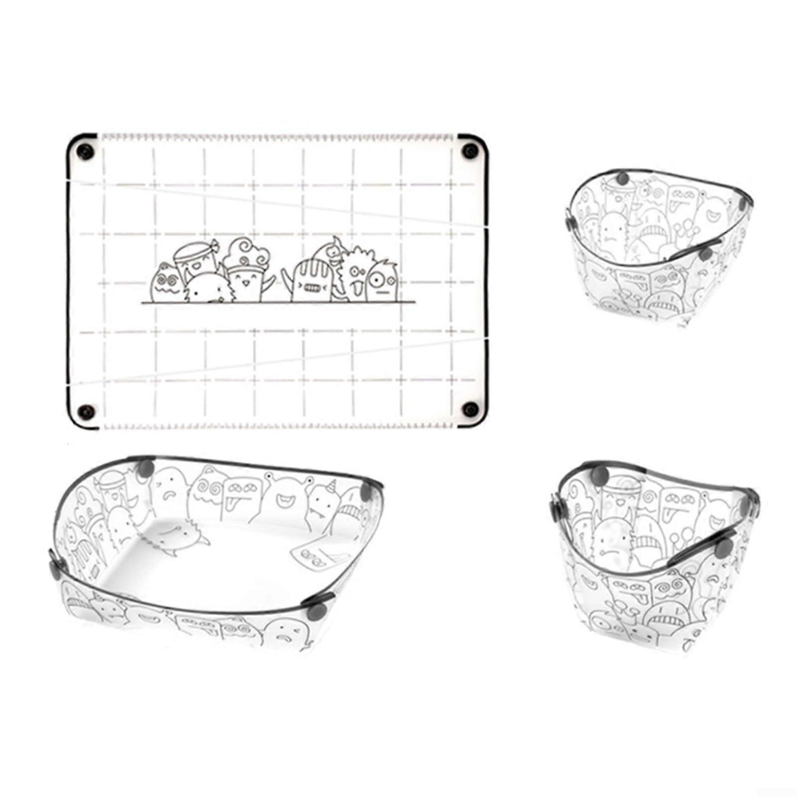 Camping Tableware Set Foldable with Plate Bowl Mug Board, OneButton Setup Lightweight for Hiking