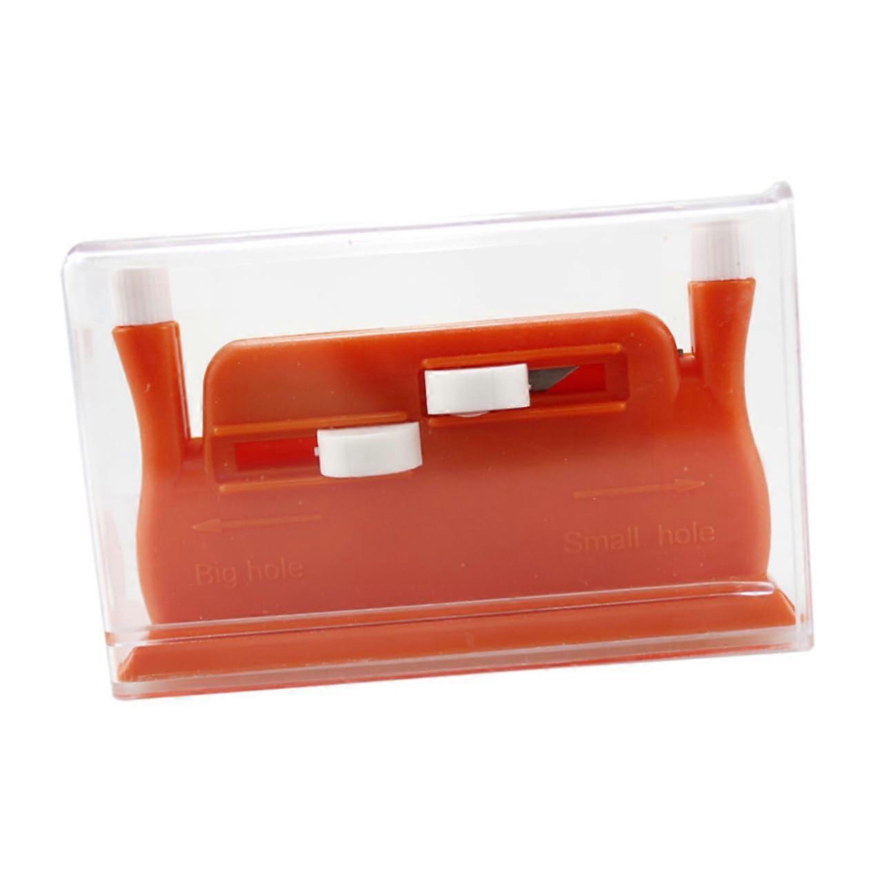 2Pcs Double Head Needle Threader Ergonomic Sewing Tool for Easy Threading Durable Plastic Red