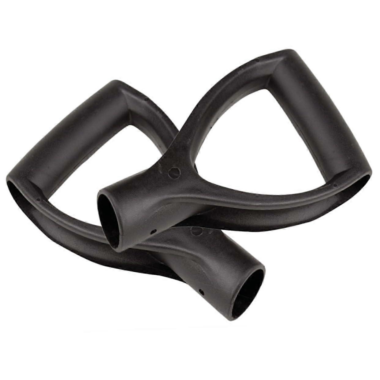 2pcs Ergonomic D Grip Shovel Replacement Handles for Garden and Landscaping Tools