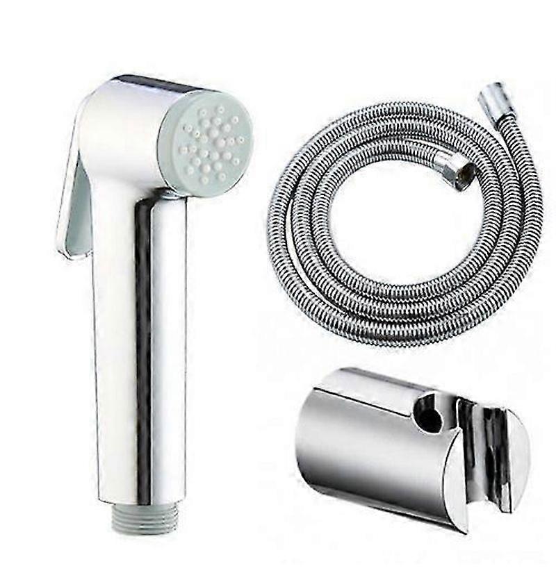 chrome Bidet shower with support and 1.5m flexible hose