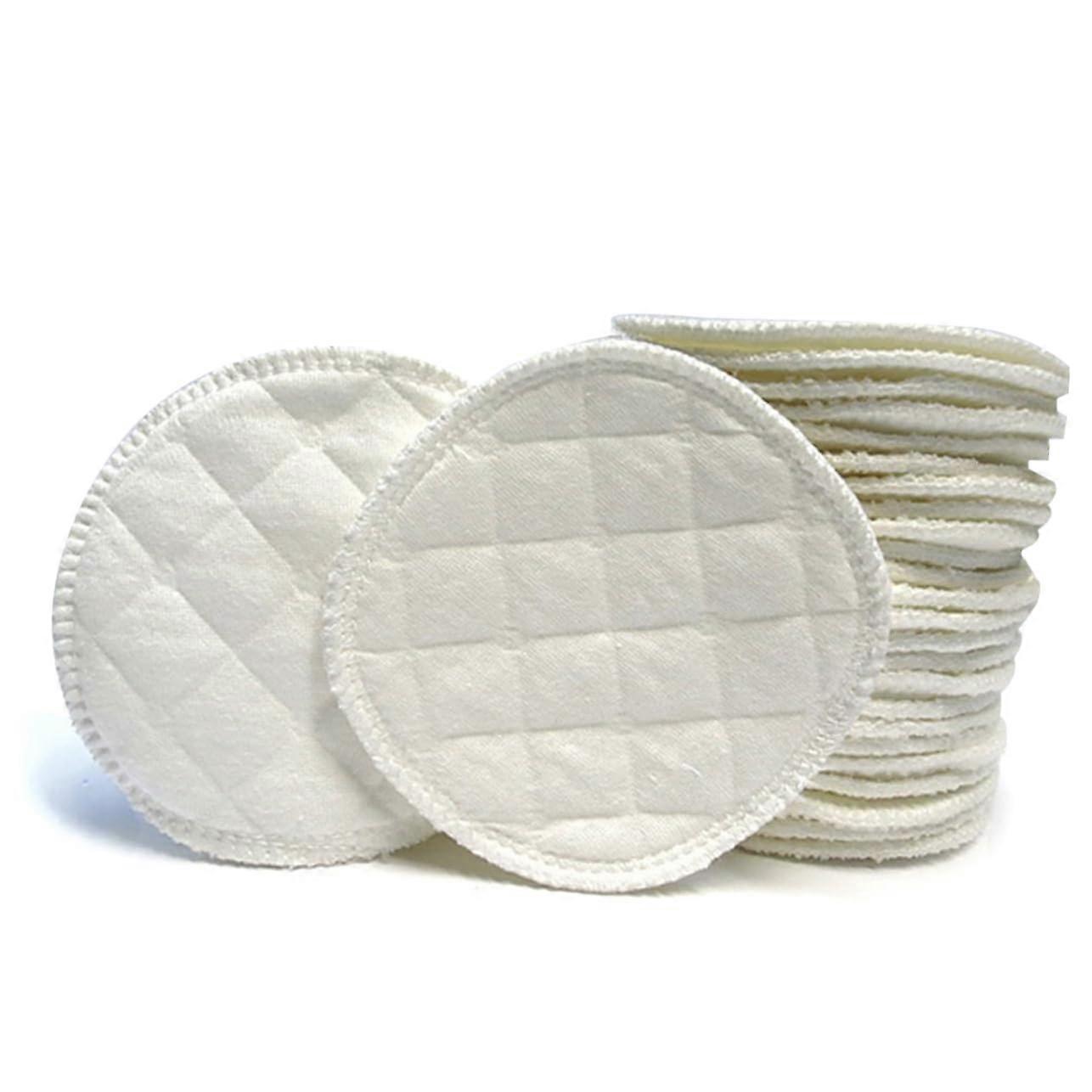 12PCS Washable Reusable Nursing Pads Ultra Absorbent Soft Cotton Breastfeeding Inserts