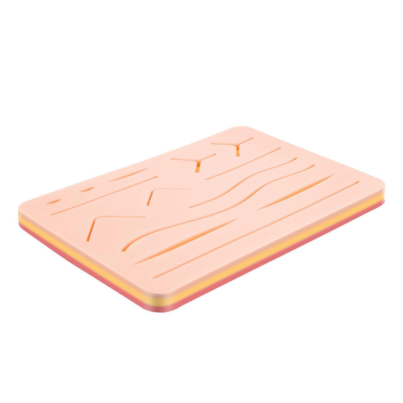 Upgraded Large 3-Layer Suture Pad with Wounds for Practicing Suturing