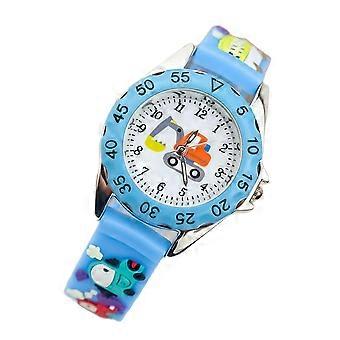 Cartoon Excavator Kids Watch 1Pcs Wristwatch for Children Time Learning