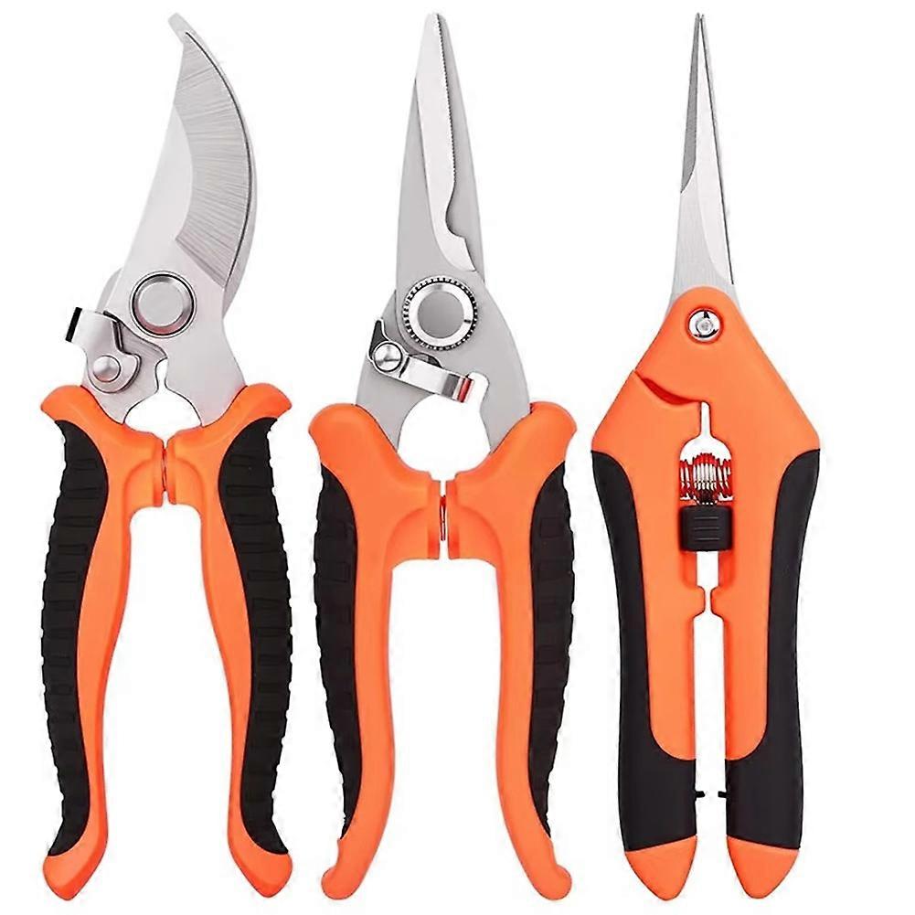 3PCS Gardening Tools Scissors Garden Scissors Set