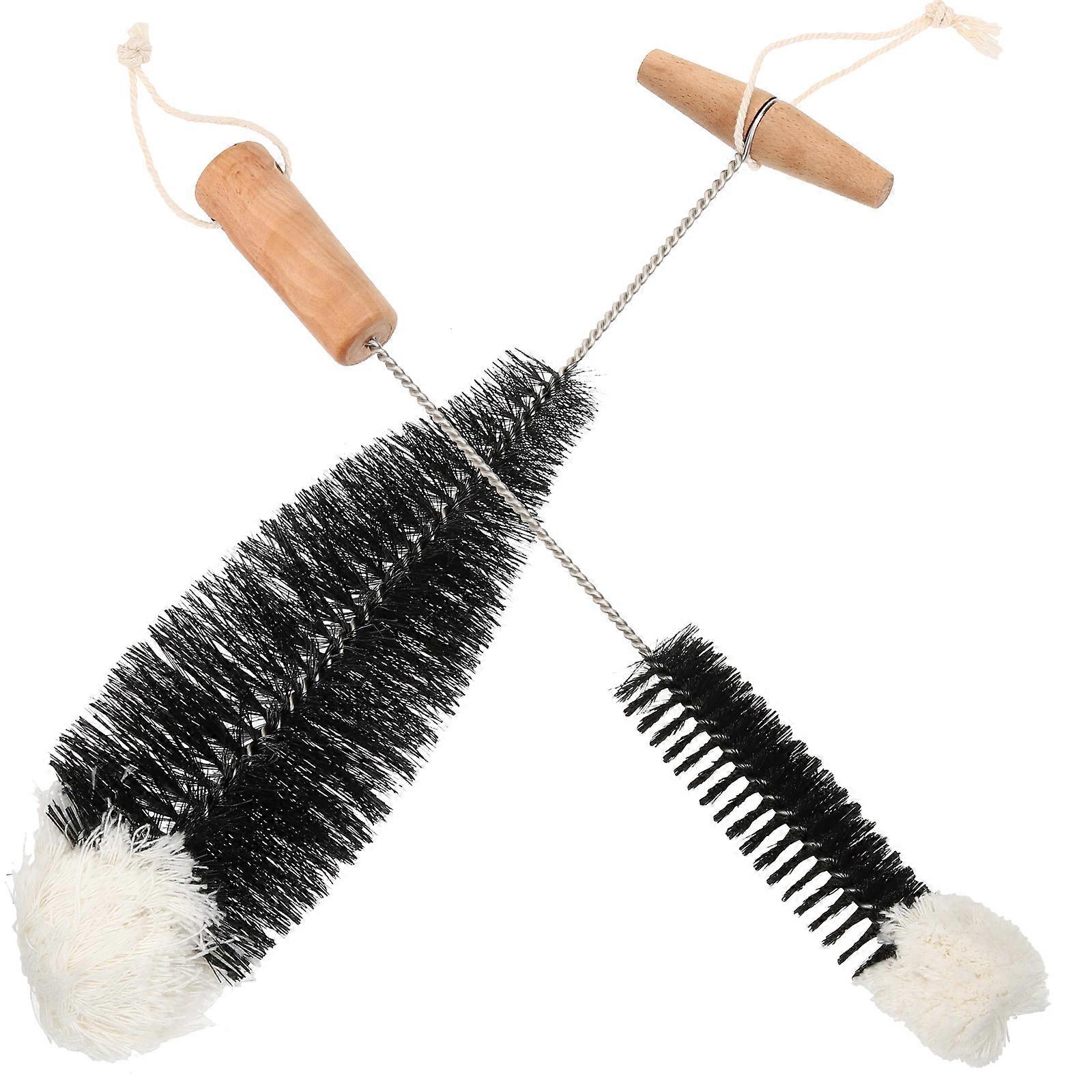 Bottle Brush Cleaning Set Multi-Functional Glass Cup Brushes for Kitchen 2Pcs