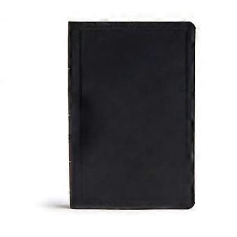 CSB Deluxe gave Bibelen, svart Leathertouch