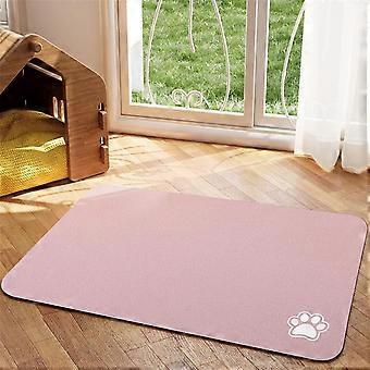 Pet Feeding Mat Absorbent Dog Cat Mat for Food and Water Easy to Clean Pet Placemats Quick Dry Dog Mat for Messy Drinkers