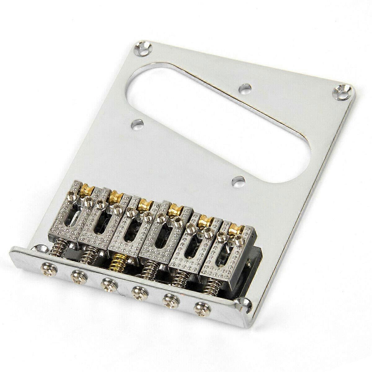 Bridge with Roller Saddles for Telecaster Loading Electric Guitar Replacement Upgrade