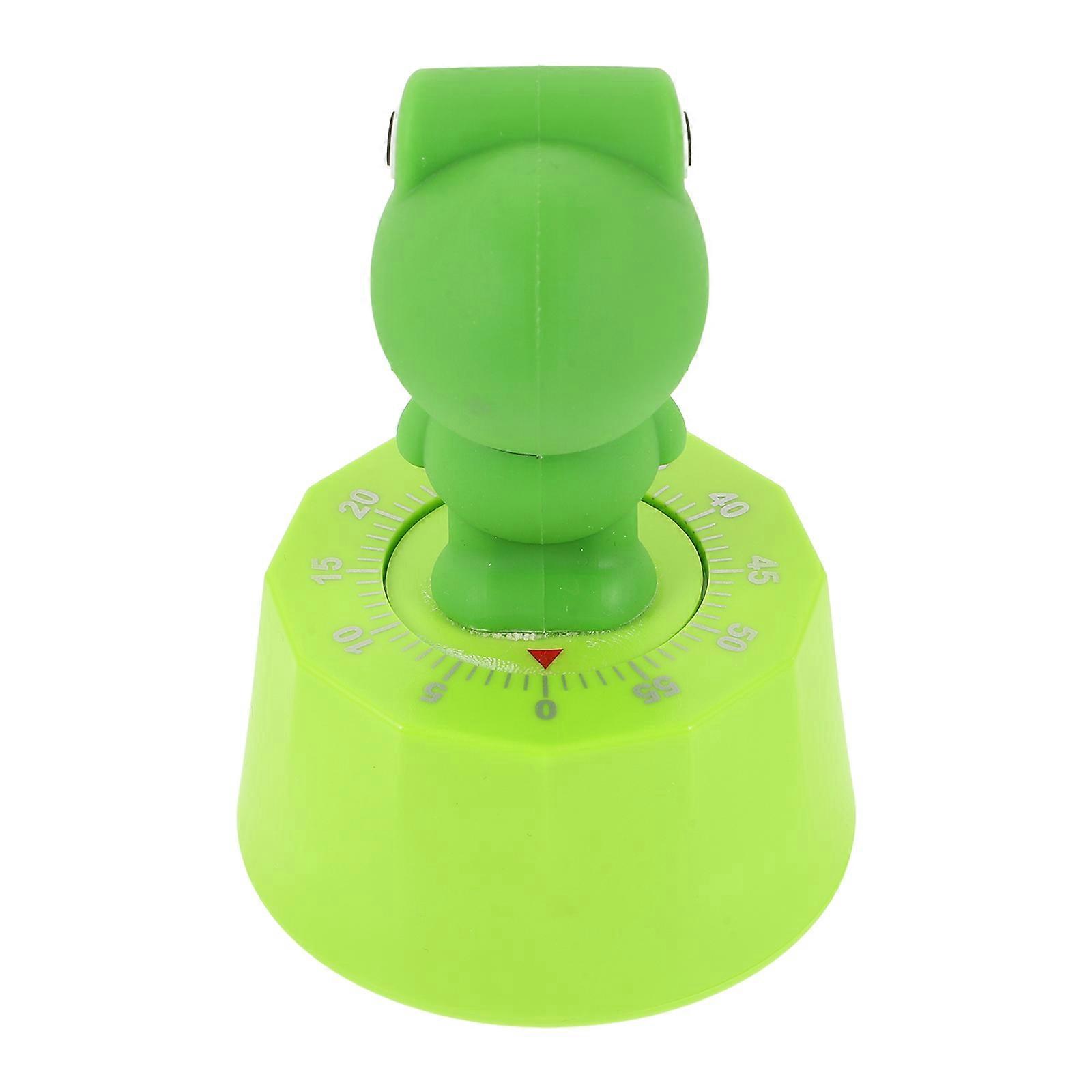 Green Mechanical Timer for Learning 2Pcs Cartoon Cooking Timer