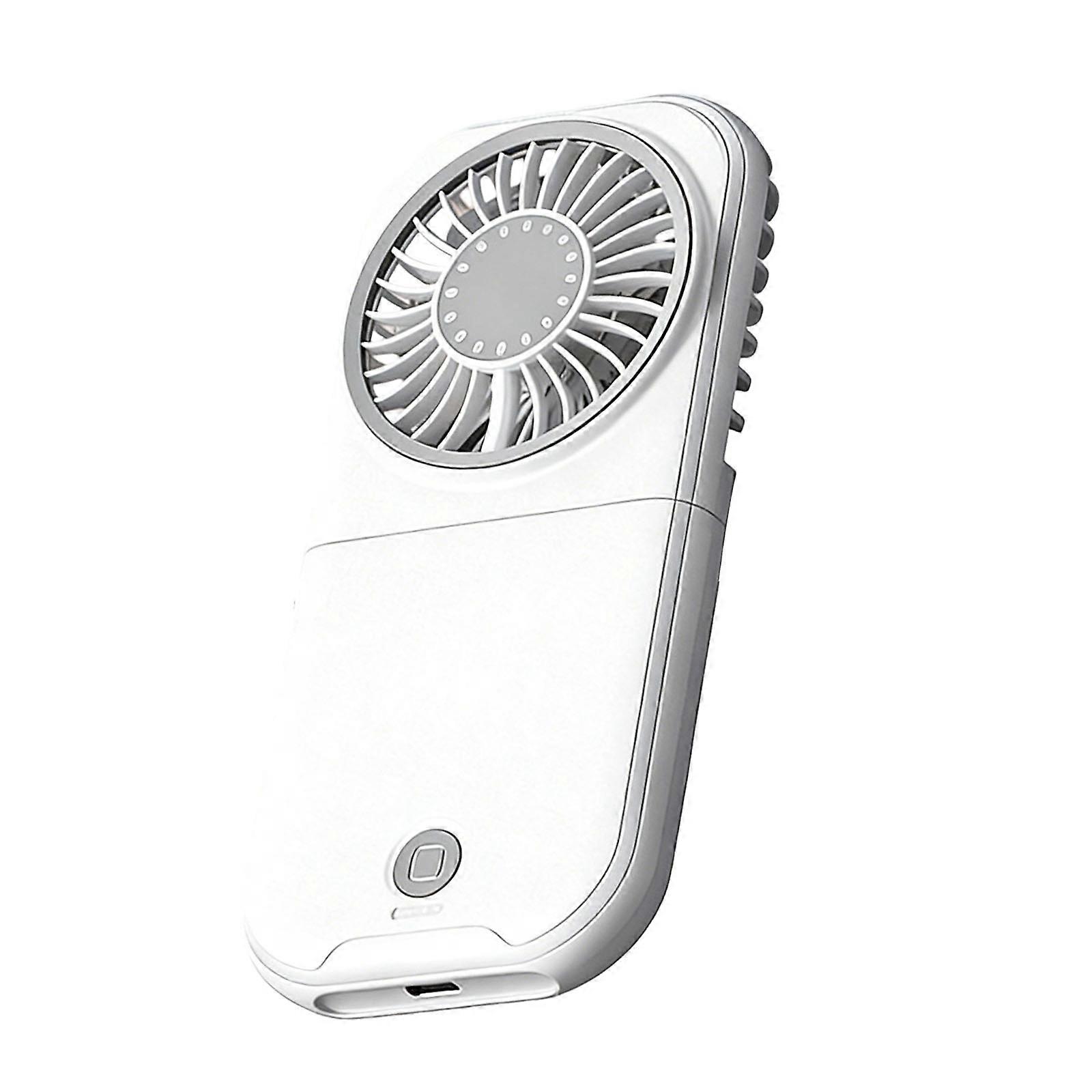 Practical Convenient Fan Folding Structure 2500mAh Extended Use For Commuting Work Exercise  White