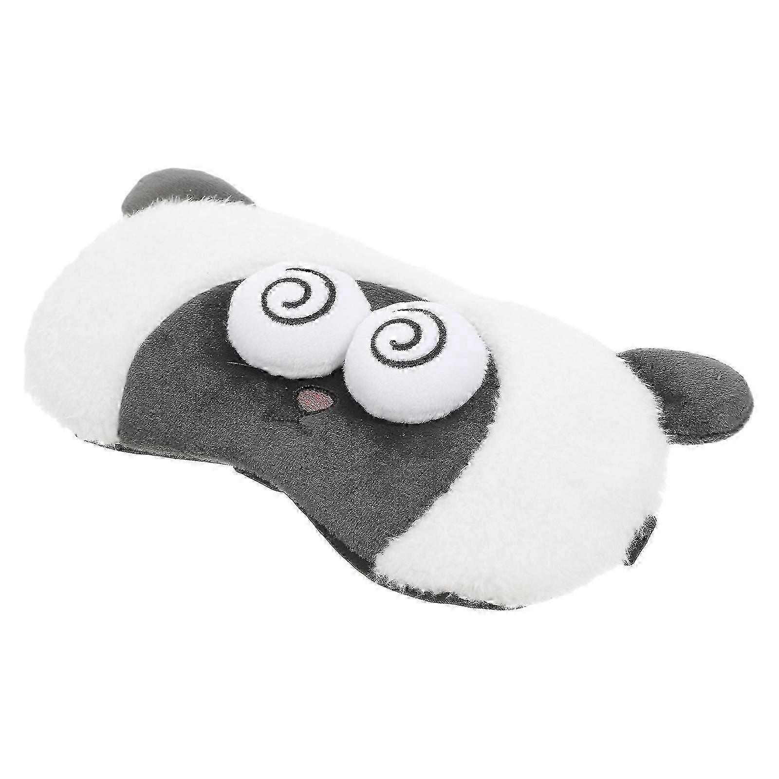 Plush Sleep Mask With Adjustable Straps Cute Sheep Design