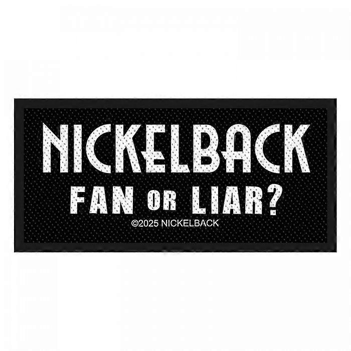 Nickelback Fan Or Liar Woven Standard Patch