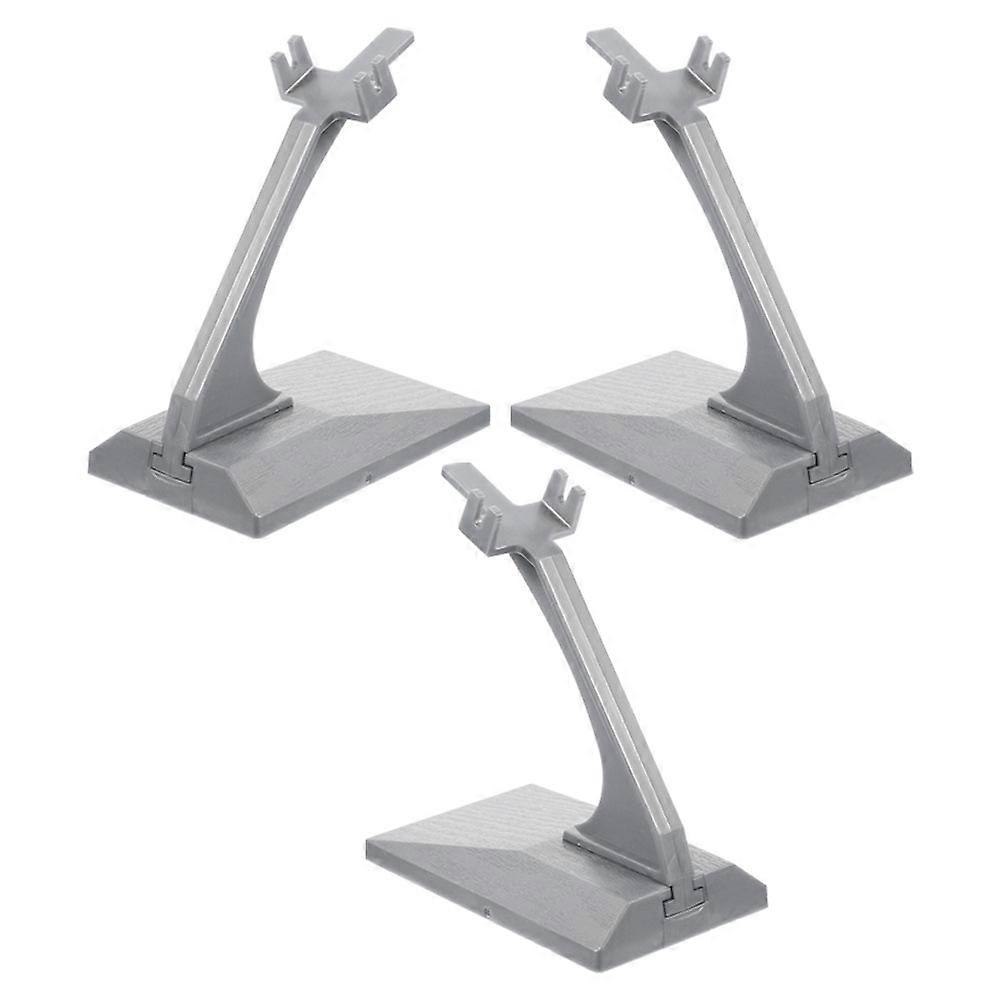 Grey Aircraft Model Display Stand for Desktop Use 9Pcs Set