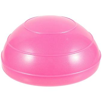 Halve balansbal voor fitness, massage, roze PVC oefen- en yogabal