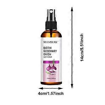 Biotin Rosemary Onion Hair Serum Spray, 100ml, Nourishing & Strengthening Leave-In Treatment