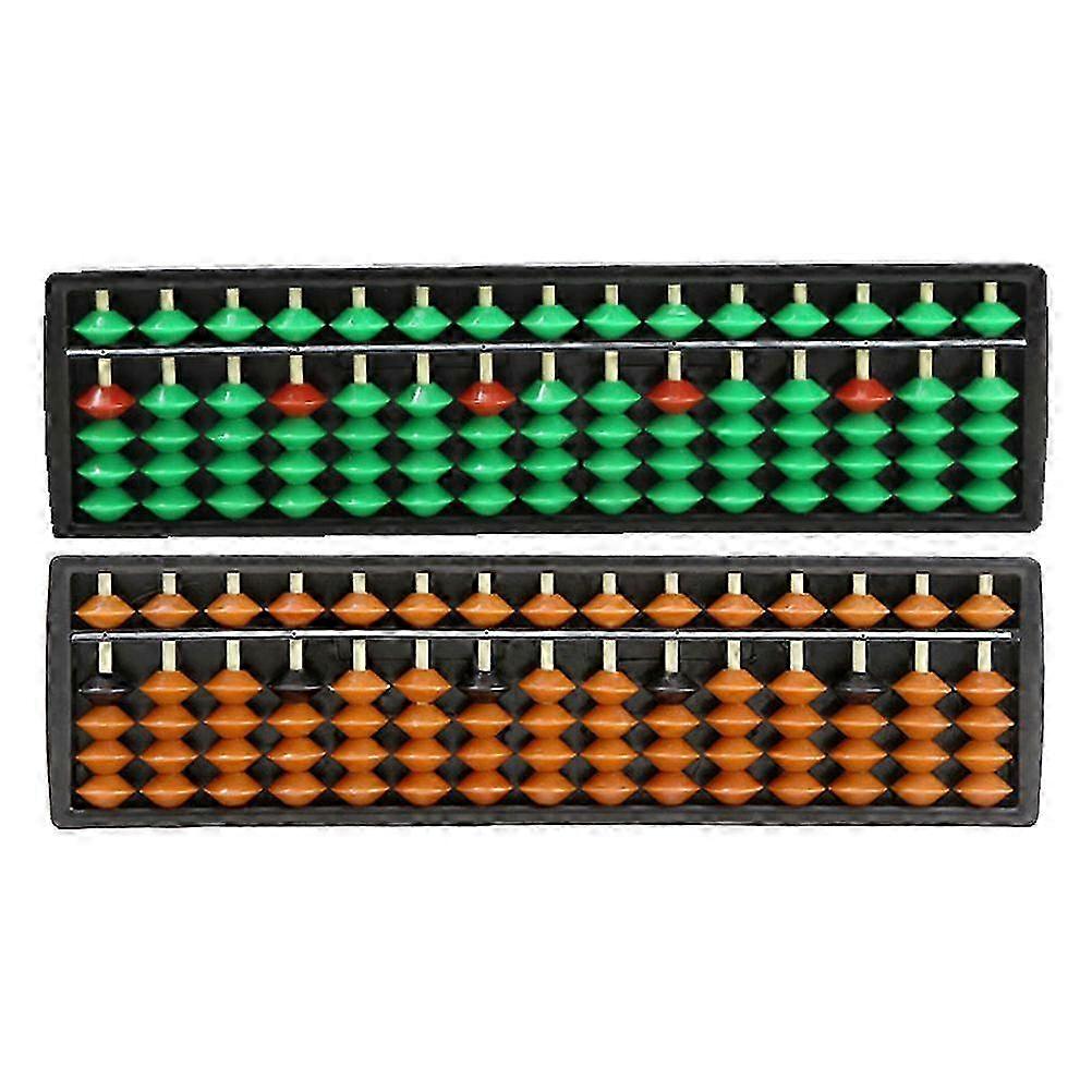 2pcs Educational Small Abacuses Multi-function Arithmetic Abacuses Traditional Counting Abacuses