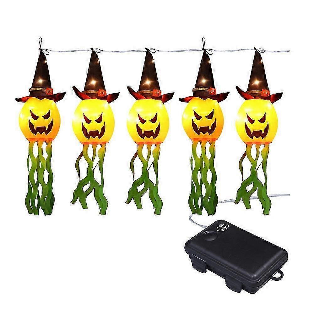 newHalloween Decorative LED Lantern, Wizard Jack-o-lantern