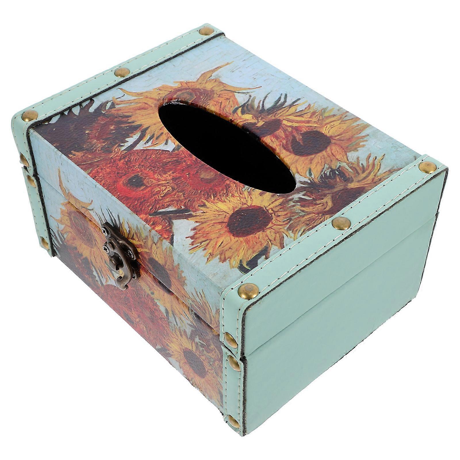 Tissue Dispenser Holder With Unique Opening For Easy Access 4Pcs Rectangular Design Suitable For Home Use