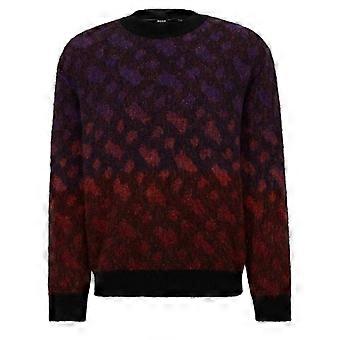 Boss Herre Geometrisk Regular Sweater