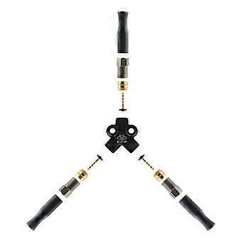 Tricycle Hydraulic Brake Oil Tee Aluminum Alloy One Tow Two Accessories Modified Pipe Connector Distribution Valve