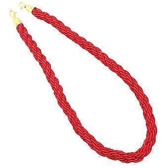 Braided Stanchion Rope Crowd Control Safety Barrier Rope With Hooks Ideal For Hotels Events And Queue Management