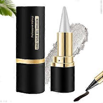 Gel Eyeliner Set - Waterproof and Smudge Proof Black and Silver for Long Lasting Precise Lines
