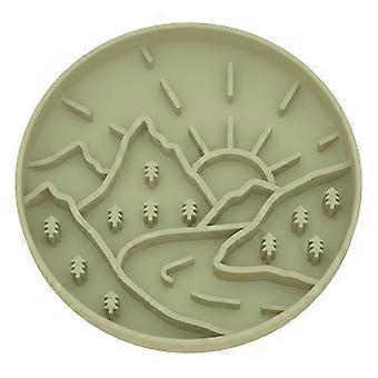 Slow Feeder Dog Bowl with Mountain Relief Pattern, Food-Grade Non-Slip Heat-Resistant Dishwasher Safe, for Treats and Water, Reduces Boredom and Anxie