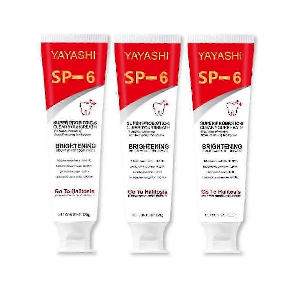 2026 3pcs SP-6 Probiotic Whitening Toothpaste
