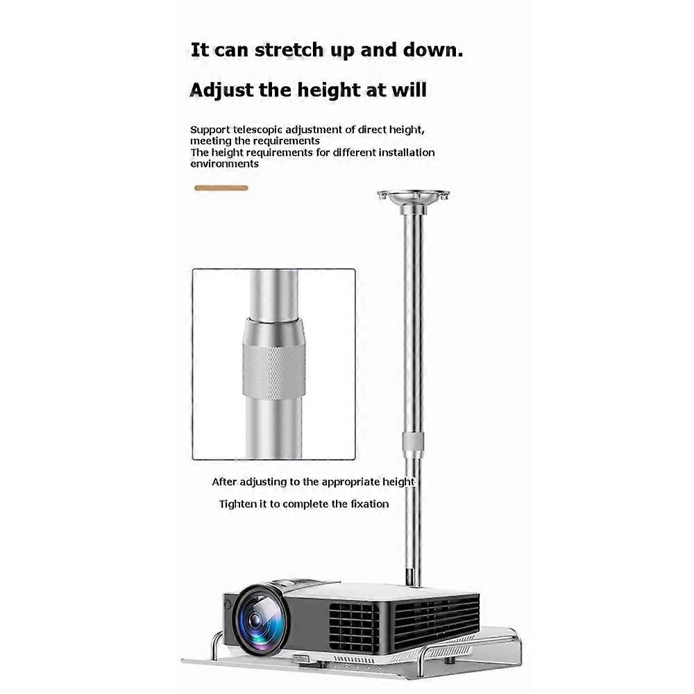 Ceiling Mount with Adjustable Height Tray for Projector/Camera Holder Shelf Ceiling Mount