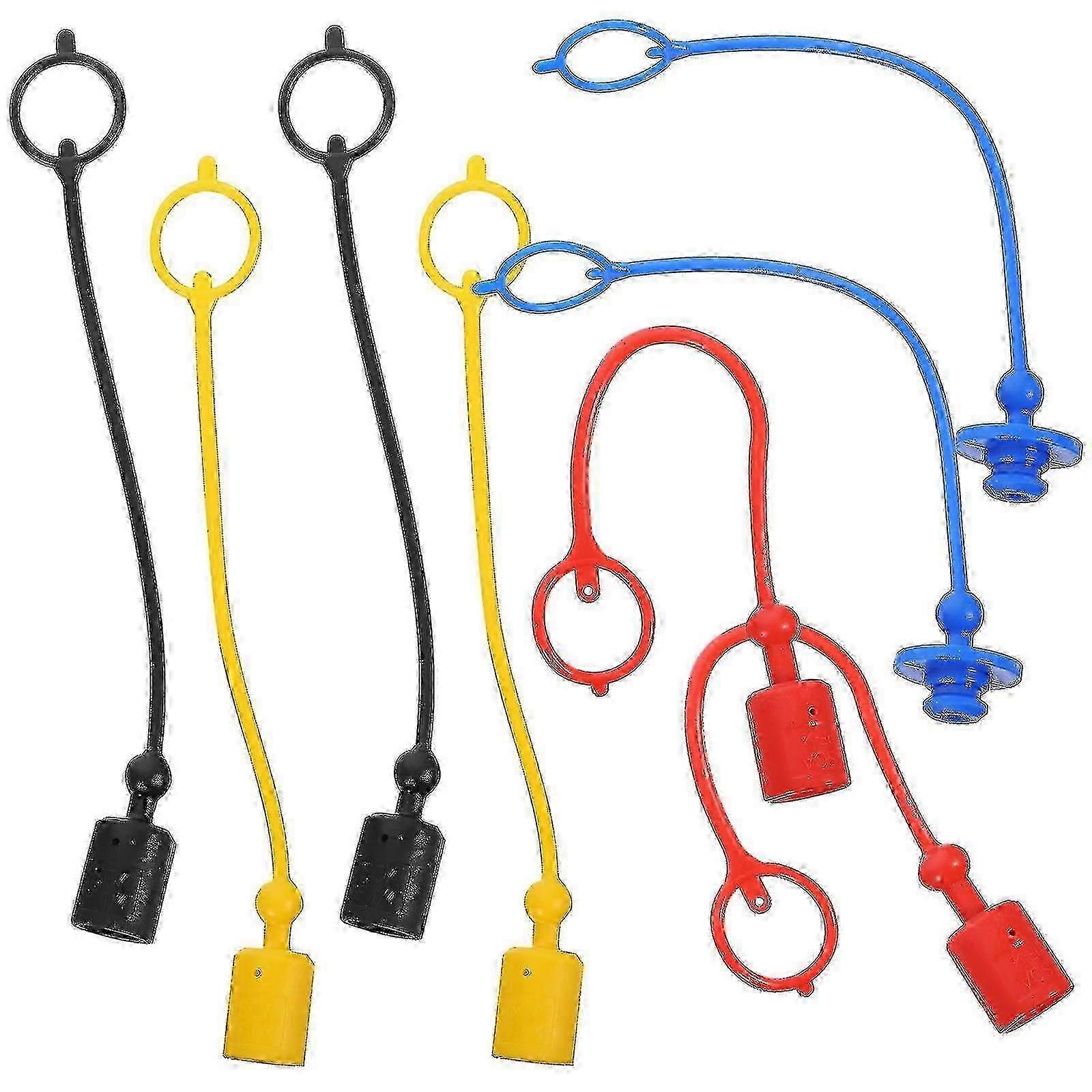 4 Sets Hydraulic Coupling Covers Pipe Quick Connector Coupler Dust Caps Covers