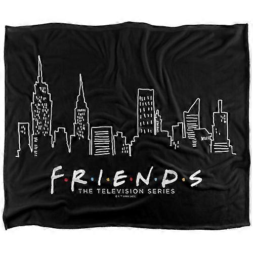 Friends Light Blueline Soft Touch Blanket