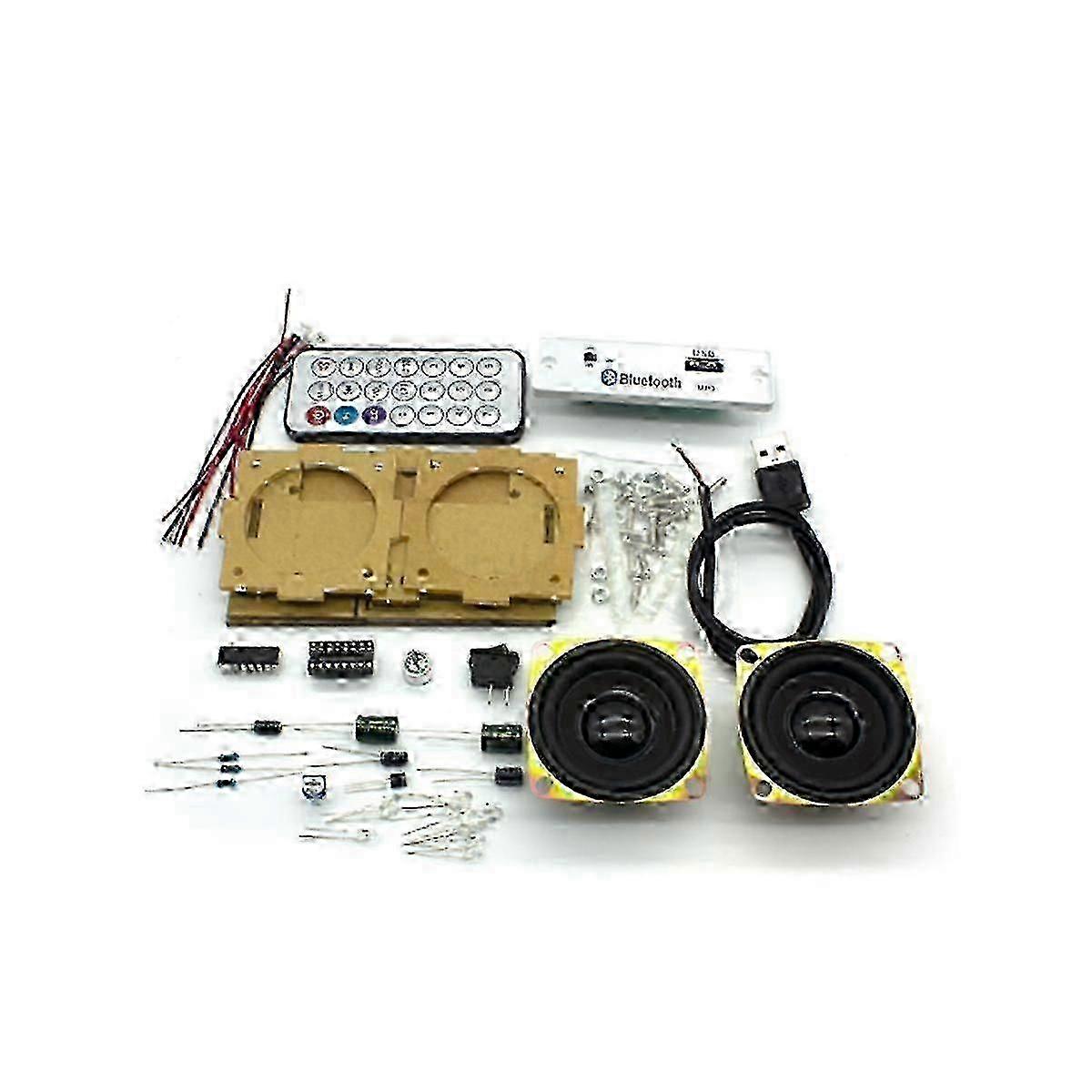DIY Electronic Kit Bluetooth Speaker Electronics DIY Soldering Project Kit Bluetooth Stereo Speaker