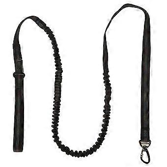 Coleira reflexiva para cães com alça acolchoada Elastic Durable Heavy Duty Dog Leash Corda com fivela de metal Trava de segurança para treinamento de caminhada