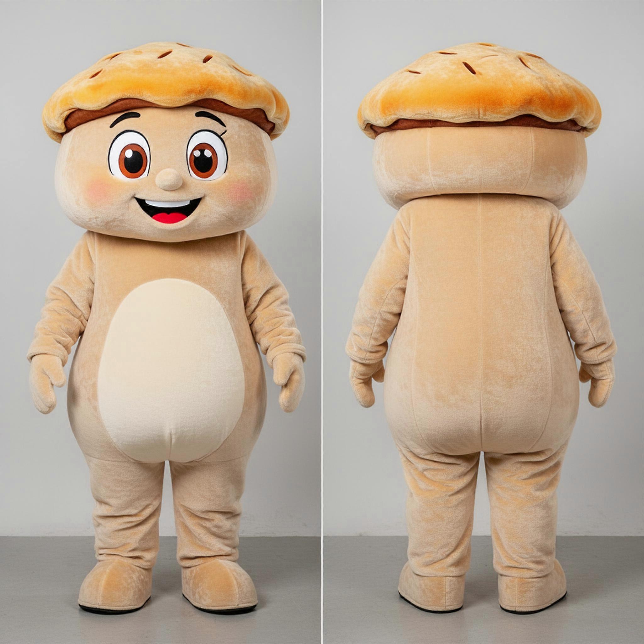 MASTICOT Beige Rounded Shepards Pie Mascot