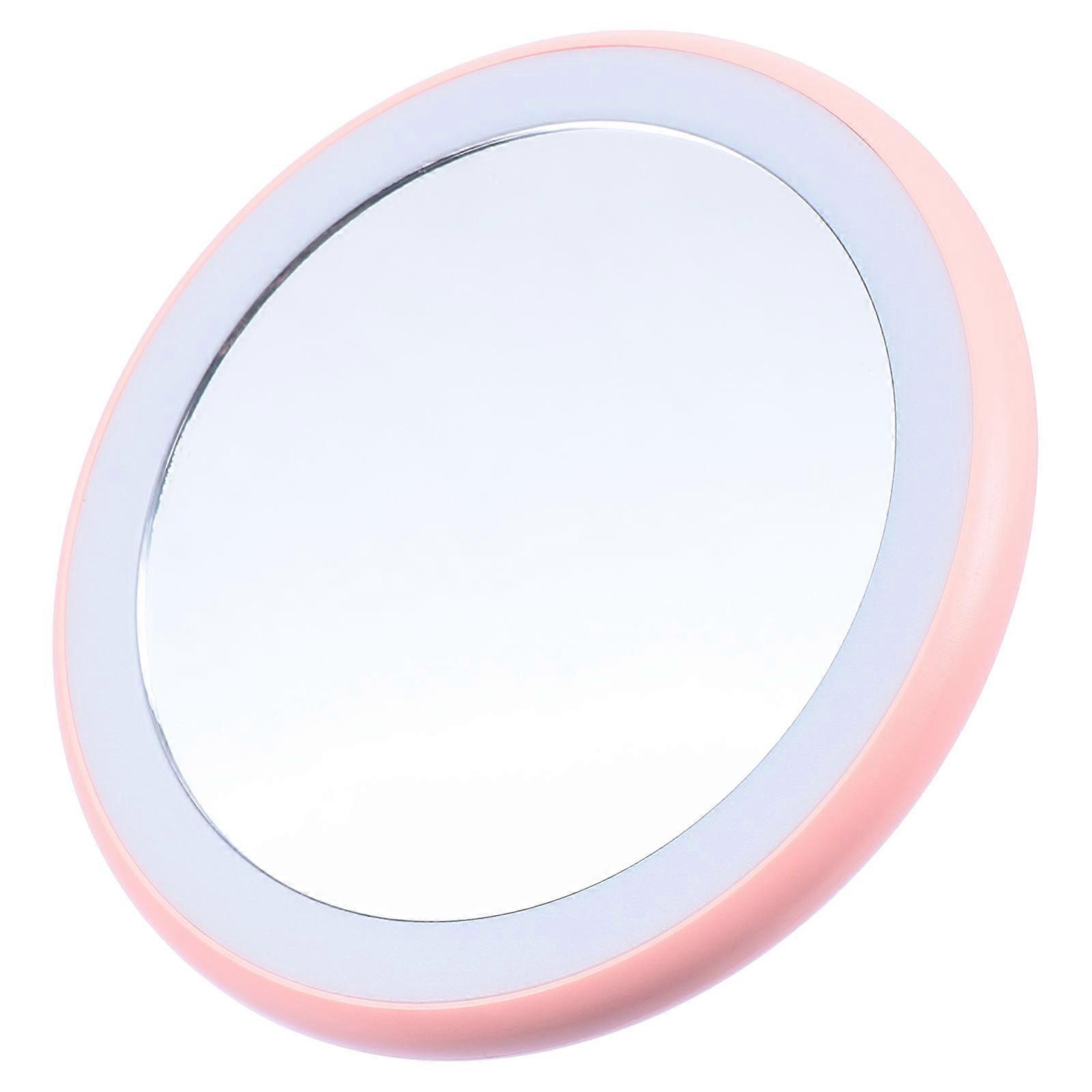 Portable Compact Mirror with LED Light for Makeup Use