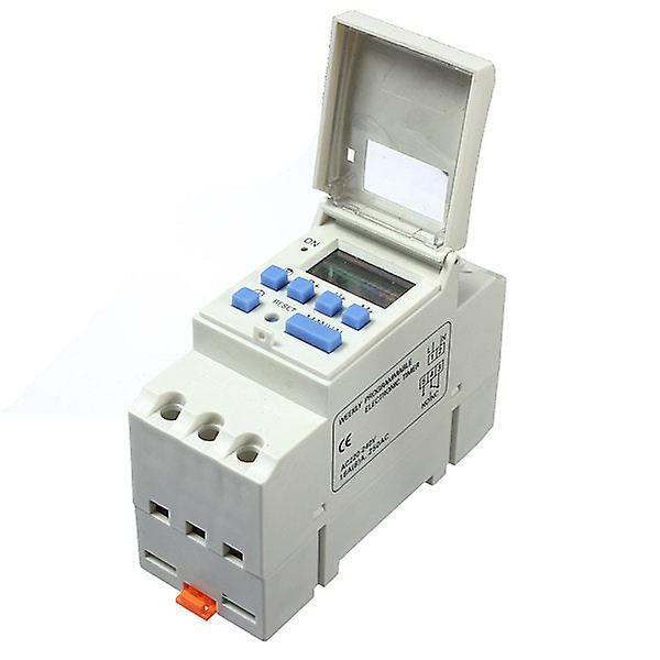 Rail Digital Programmable Timer Switch 220-240v 16a