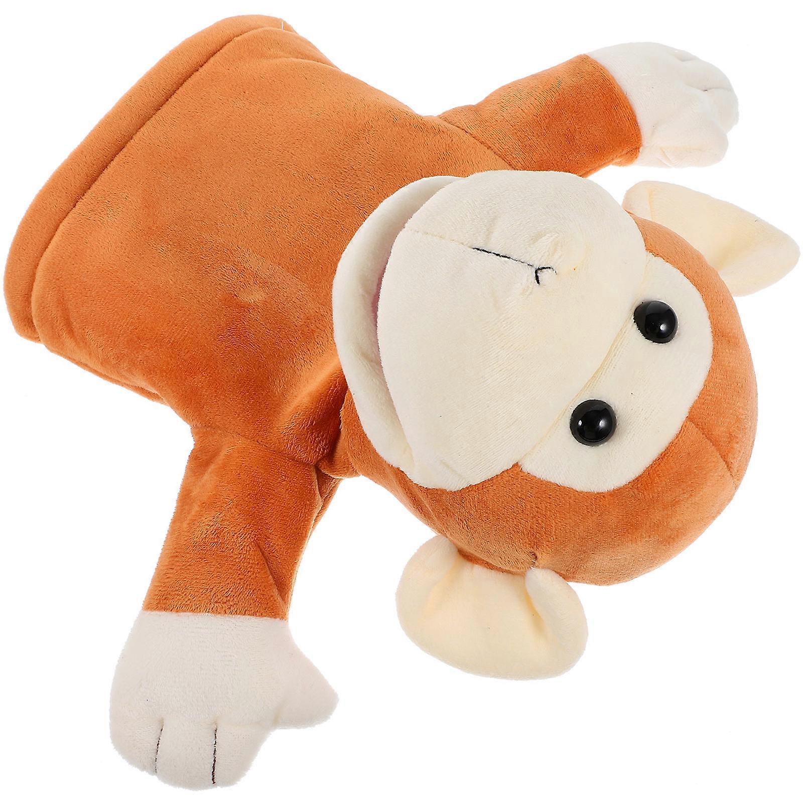 Animal Monkey Hand Puppet Plush Toy for Interactive Play