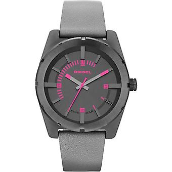 Diesel goed bedrijf Quartz analoge Unisex horloge met koeienhuid armband DZ5359
