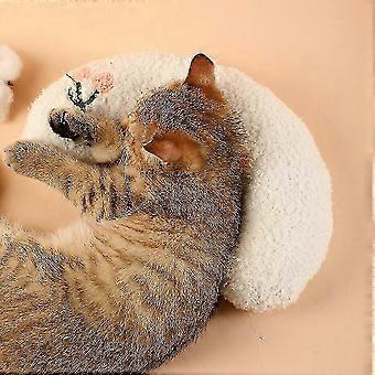 Pet Dog Soft Bed Calming Neck Pillow Dogs Fluffy Calming Toy Half Donut Cuddler 26-27